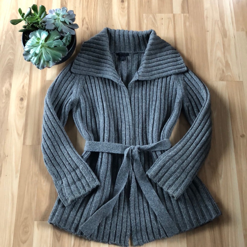 The Limited Open Cardigan with belt.